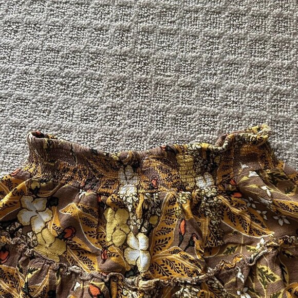 Rachel Zoe Ruffle Tiered Mini Skirt Womens Small S Floral Boho Fairy Peasant - Picture 5 of 8